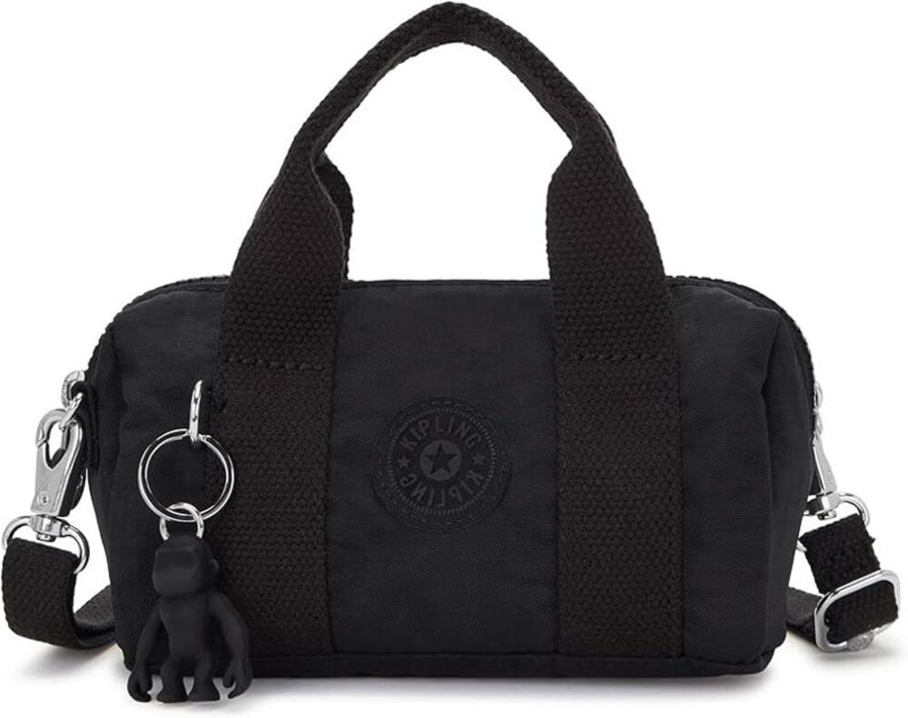 Kipling Barbie Bina Small Nylon Crossbody Bag in Black Noir